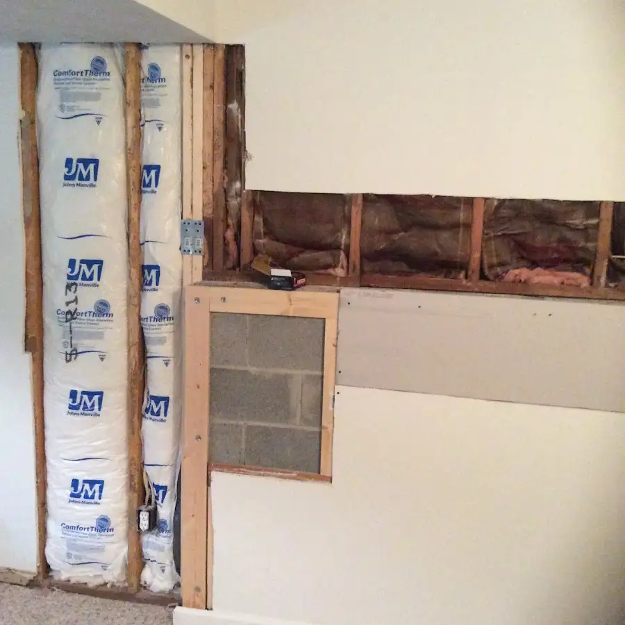 Wall insulation replacement during Odor Removal & Deodorization in Allouez